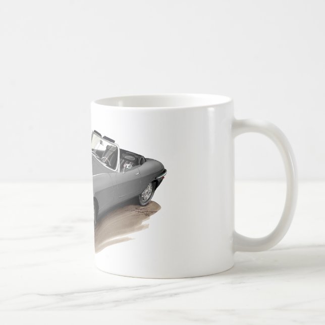 Grau-Auto Jaguars XKE Kaffeetasse (Rechts)