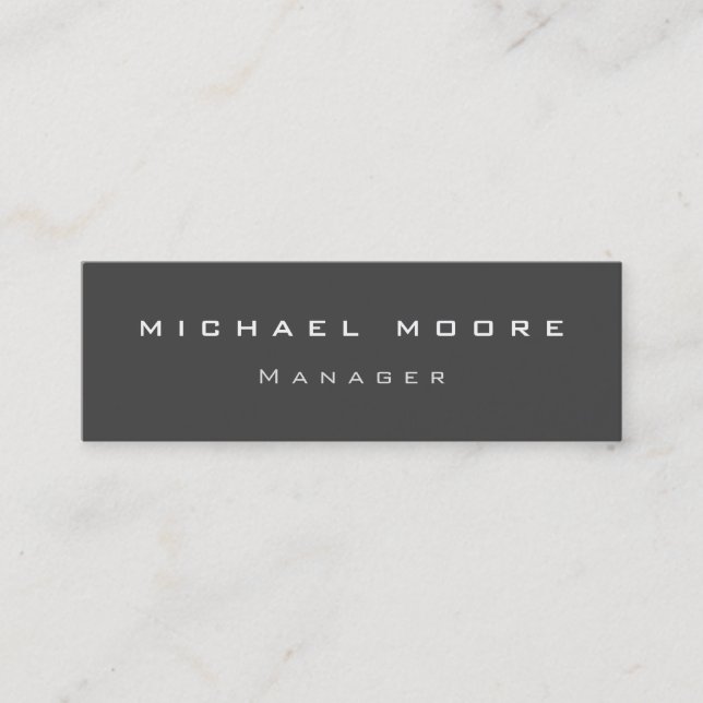 Grau beeindruckend atemberaubend-qualitätsbeständi mini visitenkarte (Vorderseite)