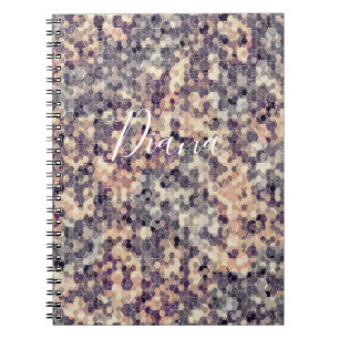 grau, beige geometrisch notizblock
