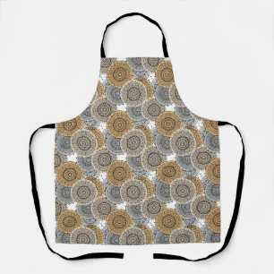 Grau-beige Muster arabischer Mandala orientalische Schürze