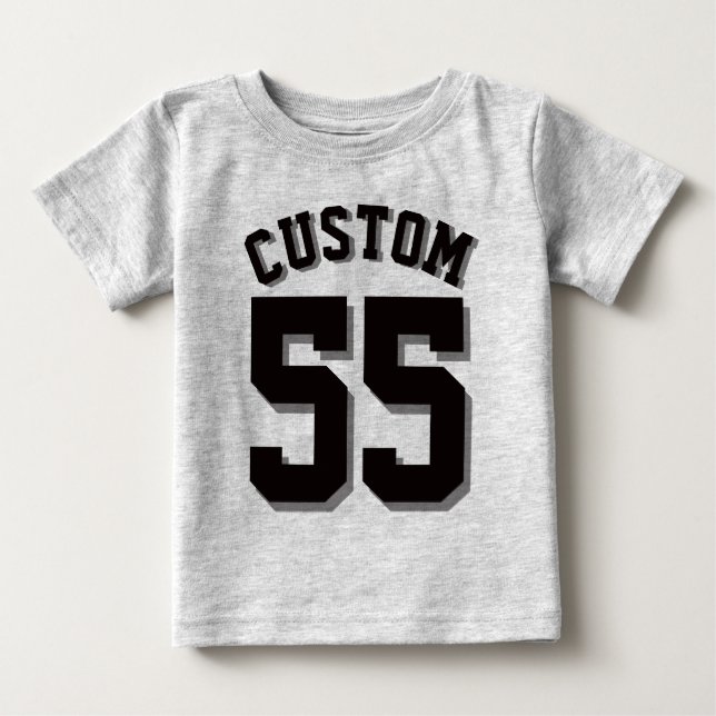 Grau & Black Baby | Sports Jersey Baby T-shirt (Vorderseite)