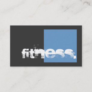 Grau Blau Fitnessstudio Geschäftskarte für Persona Visitenkarte
