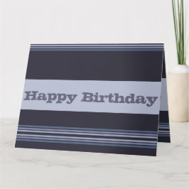 Grau blau mit Streifen Karte