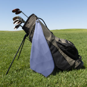 Grau Blau verlaufendes geometrisches Maschenmuster Golfhandtuch