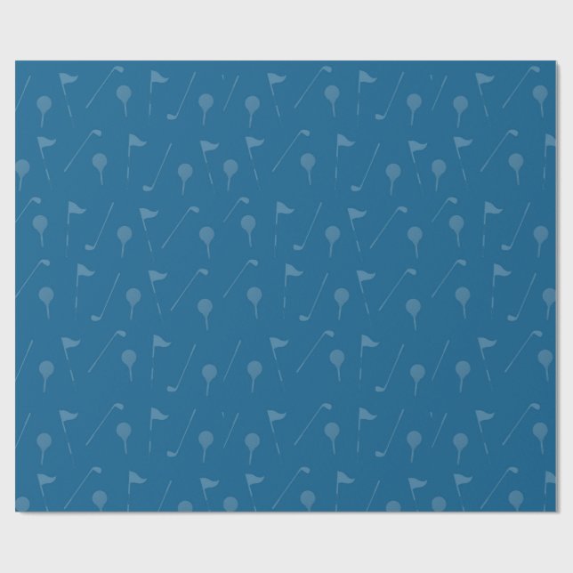 Grau-blaue Golfball-Verpackungspapier  Geschenkpapier (Flach)