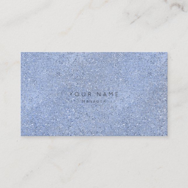 Grau Blue Silver Crystal Cement Vip Ernennung Terminkarte (Vorderseite)