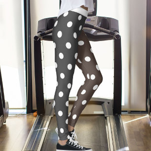 Grau Braun Weiße Muster Damen Yoga-Hose Leggings