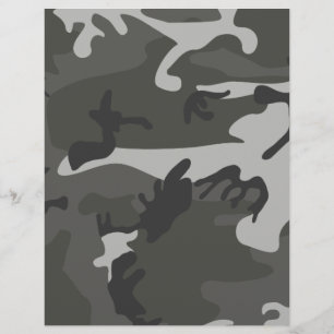 Grau Camouflage Scrapbooking Handwerkspapier