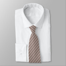 Grau Cinergra mit Elfenbeinweiße Pinstripe Krawatte