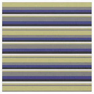 Grau, Dark Khaki, Lavender, Black & Midnight Blue Stoff