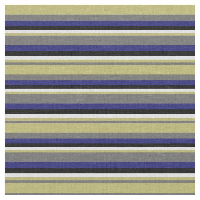 Grau, Dark Khaki, Lavender, Black & Midnight Blue Stoff (Nahaufnahme)