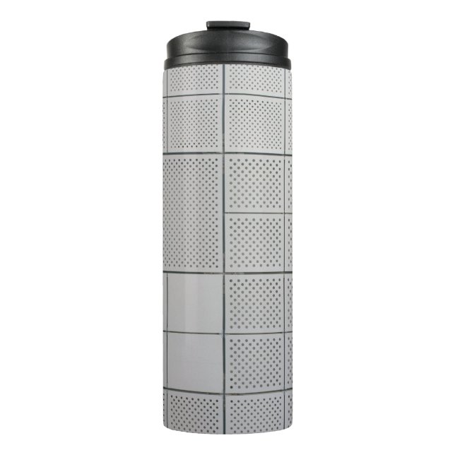 Grau digital thermosbecher (Vorderseite)