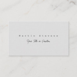 Grau Einzigartig Moderne Minimalistische Schlichte Visitenkarte