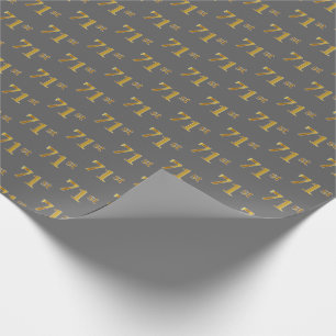 Grau, Falschgold 71. (Einundsiebzigstes) Ereignis Geschenkpapier