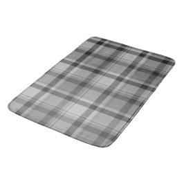 Grau Flannel drucken große Badematte