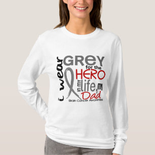 Grau für meinen Vater-Gehirn-Krebs des Held-2 T-Shirt