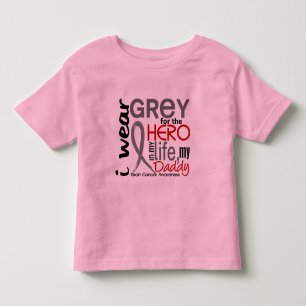 Grau für meinen Vati-Hirntumor des Held-2 Kleinkind T-shirt