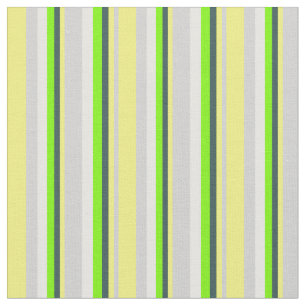 Grau, gelb, dunkelschiefer grau, grün & mint Creme Stoff