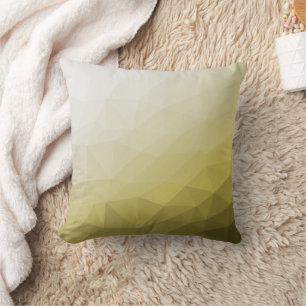 Grau Gelb Ombre Mesh kühles elegantes Muster Kissen