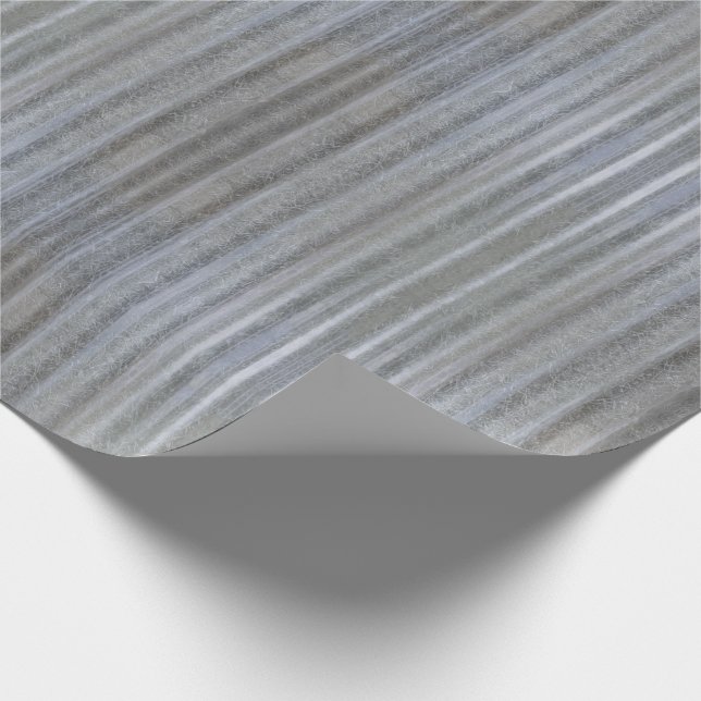 Grau geriffelte Fiberglas-Beschaffenheit Geschenkpapier (Ecke)