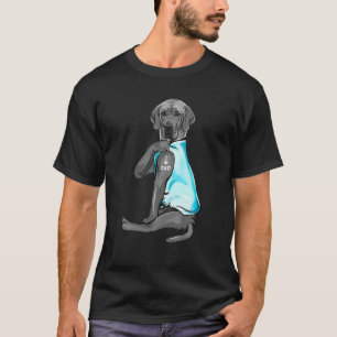 Grau Great Dane Tattoos I Liebe Vater Hund Lover G T-Shirt
