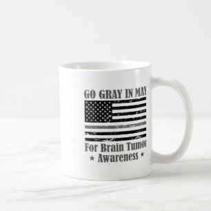 Grau im Mai Gehirntumorbewusstsein Krebs Hoffnung  Kaffeetasse