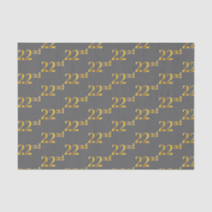 Grau, Imitat-Gold22. (zweiundzwanzigstes) Ereignis Seidenpapier