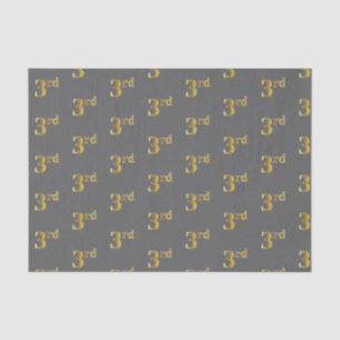 Grau, Imitate Gold 3. (Drittes) Event Tissue Paper Seidenpapier