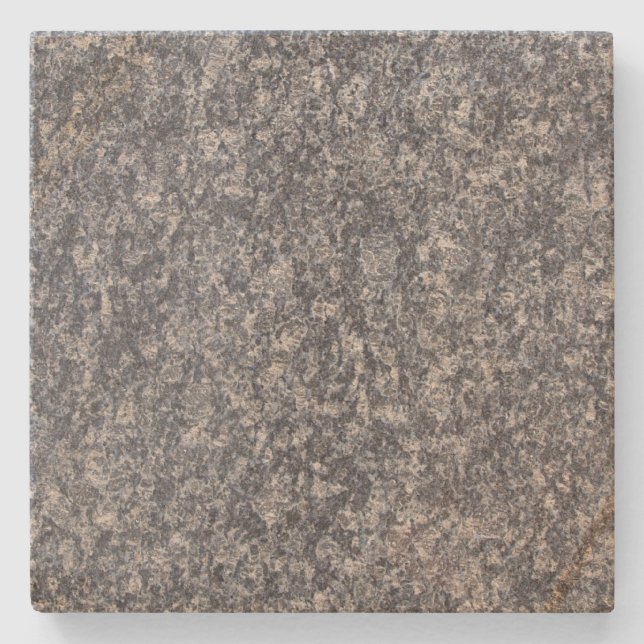 Grau in Black Marble Square Untersetzer (Vorderseite)
