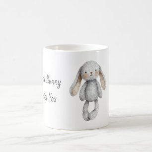 Grau, irgendein Hase liebt dich Kaffeetasse