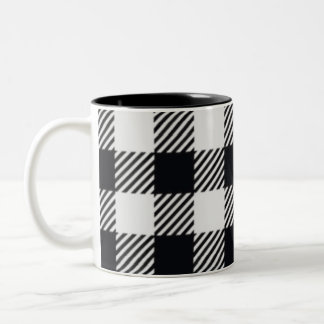 grau Kariert | Tasse von Schachbrettern