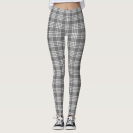 Grau kühne Moderne Karierte Leggings