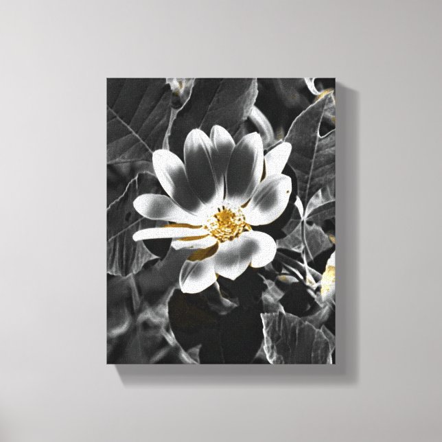 Grau Leinwanddruck (Vorderseite)