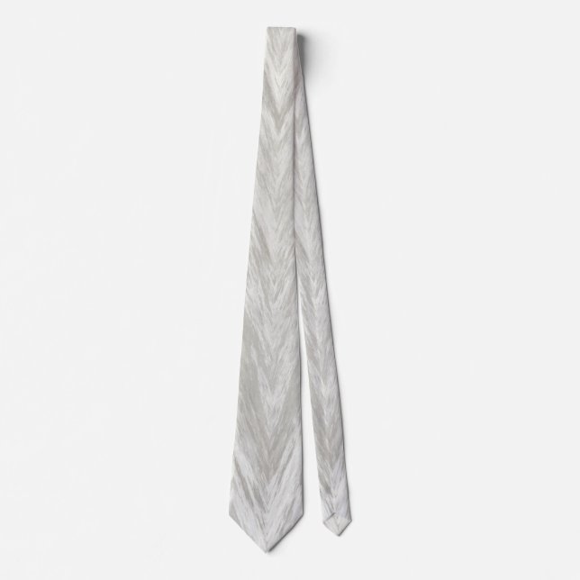 Grau/Linen-Muster Krawatte (Vorderseite)