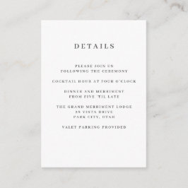 Grau | Magnolia WEDDING Hotel Detail Unterkunft Begleitkarte