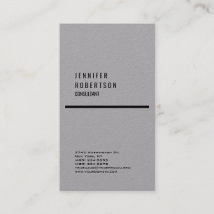 Grau Minimalistisch kreativ Einfach Schlicht Beruf Visitenkarte