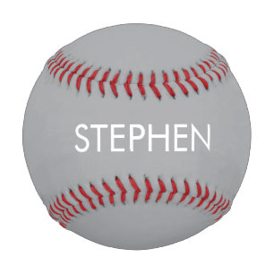 Grau minimalistischer benutzerdefinierter Name Baseball