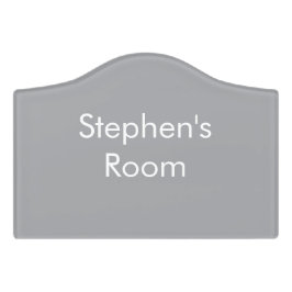 Grau minimalistischer benutzerdefinierter Name  Türschild