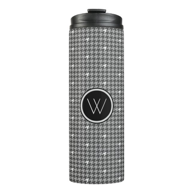 Grau mit dem Thermal Tumbler des Silver Hahnentrit Thermosbecher (Vorderseite)