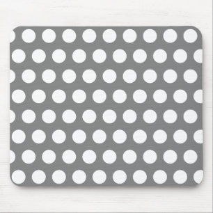Grau mit Tupfen Mousepad