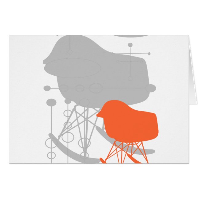 Grau-Muster Silhouette Mitte des 20. Jahrhunderts (Vorderseite (Horizontal))