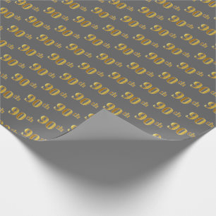 Grau, (Ninetieth) Ereignis des Imitat-Gold90. Geschenkpapier