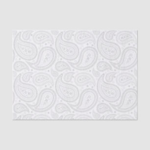 Grau-Paisley-Muster für Weißzwirn Seidenpapier