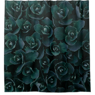 GRAU PETAL BLUME IM BLUME DUSCHVORHANG