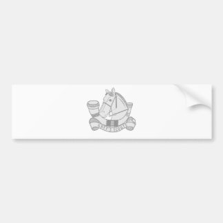 Grau-Pfadfinder Autoaufkleber