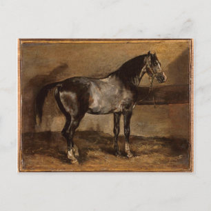 Grau-Pferde-Rack von Theodore Gericault Postkarte