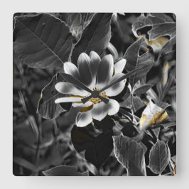 Grau Quadratische Wanduhr