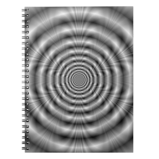 Grau-Rings-Notebook Notizblock (Vorderseite)