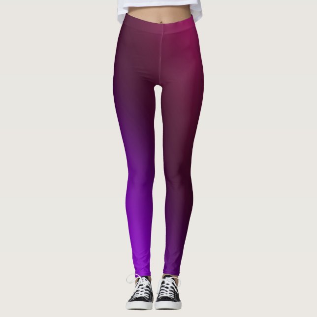 grau, rosa lila leggings (Vorderseite)