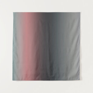 Grau, rosa, schwarzer Farbverlauf, Ombre. Wandteppich